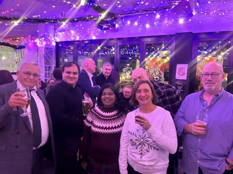 Members at Christmas party